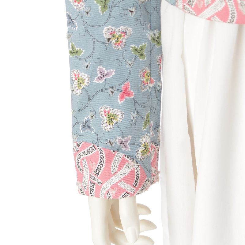 Dior Cotton Galliano Era Trim All Over Pattern Denim Jacket