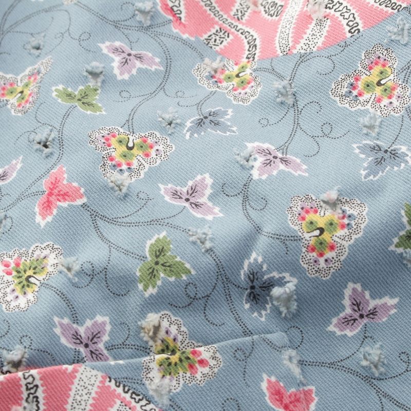 Dior Cotton Galliano Era Trim All Over Pattern Denim Jacket