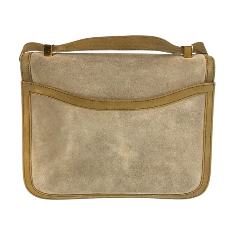 Hermes Vintage Constance 23 Beige Nubuck Dobris Shoulder Bag Khaki