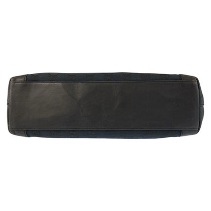 Gucci Black GG Canvas Leather 002 Tote