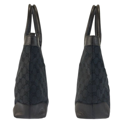Gucci Black GG Canvas Leather 002 Tote