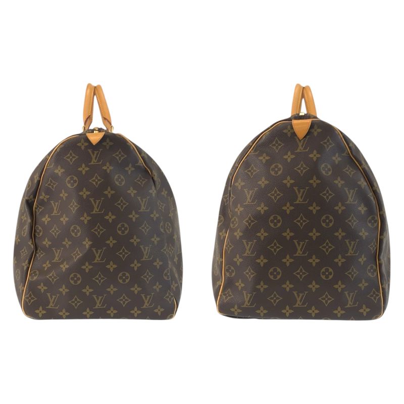 Louis Vuitton Monogram Keepall 60 Brown Gold Boston Bag