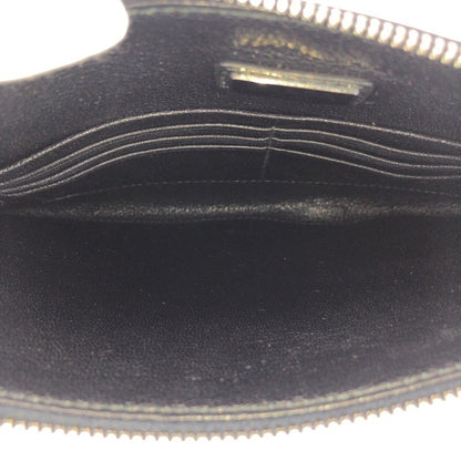 Prada Saffiano Navy Orange Silver Leather Clutch Navyorange