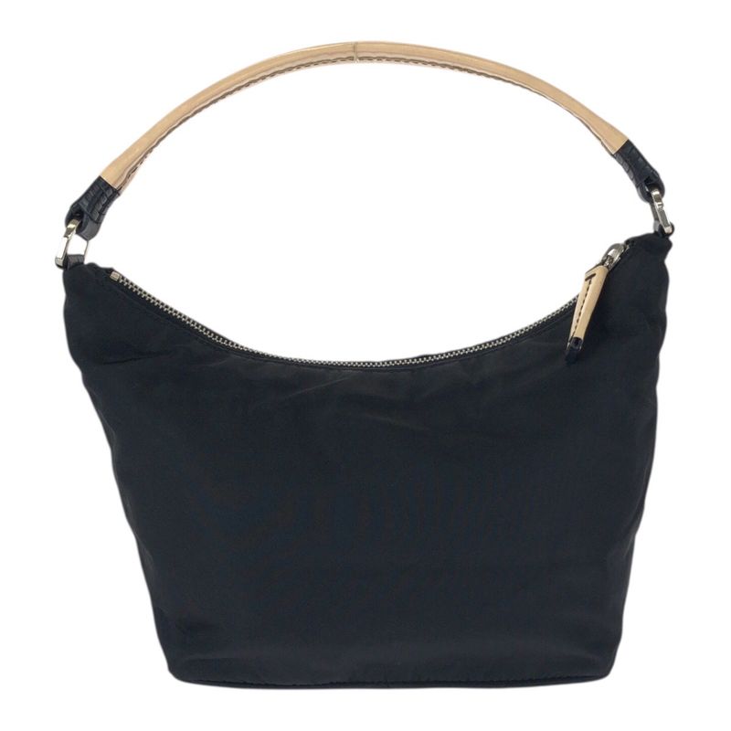 Prada Tessuto Black Silver Nylon Handbag