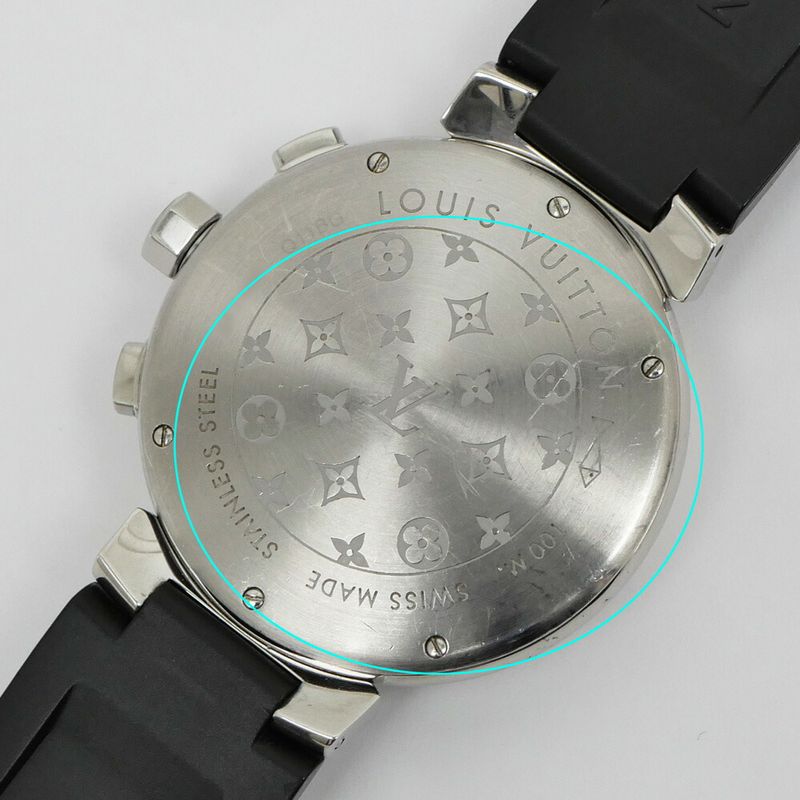 Louis Vuitton Tambour la Bree Cup Chronograph Black Dial Watch