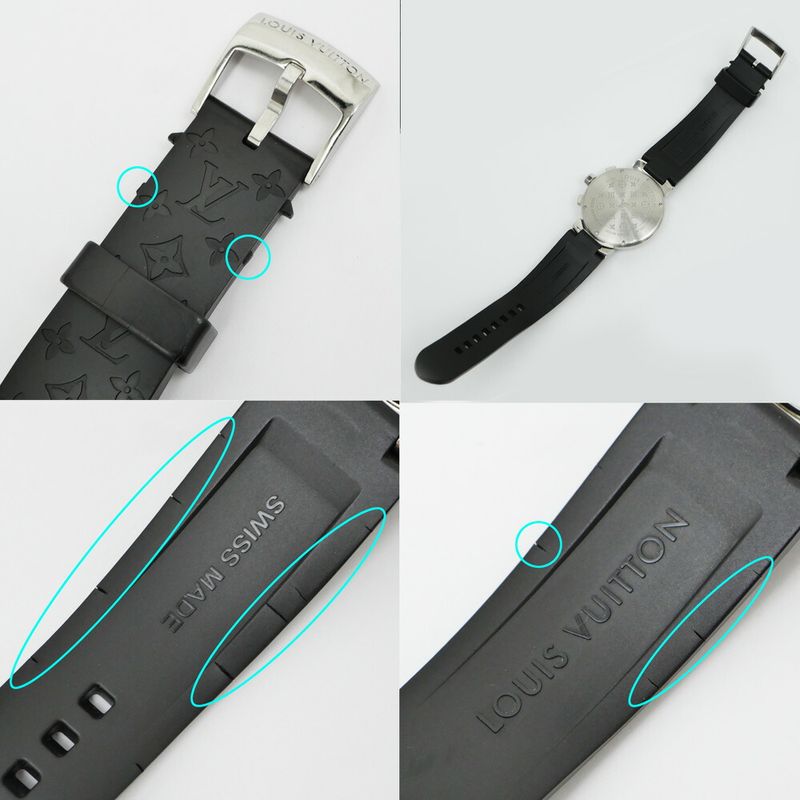 Louis Vuitton Tambour la Bree Cup Chronograph Black Dial Watch