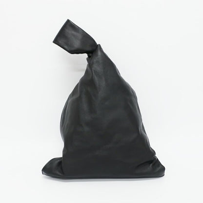 Bottega Veneta Triangle Twist Handbag Black Leather Clutch