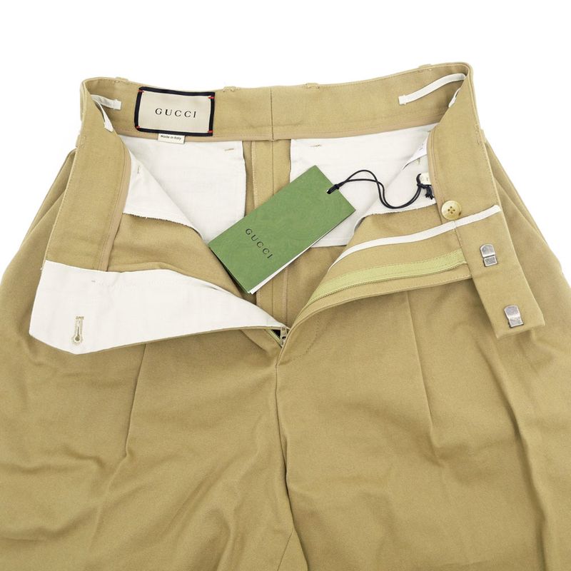 Gucci Short Length Pants 36 Beige Cotton