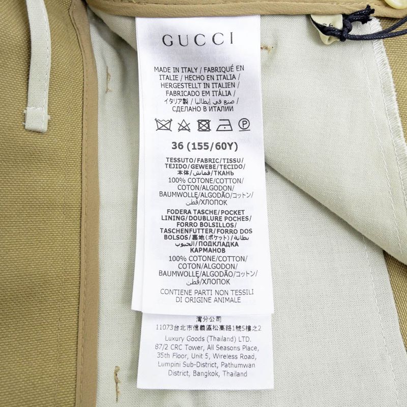 Gucci Short Length Pants 36 Beige Cotton