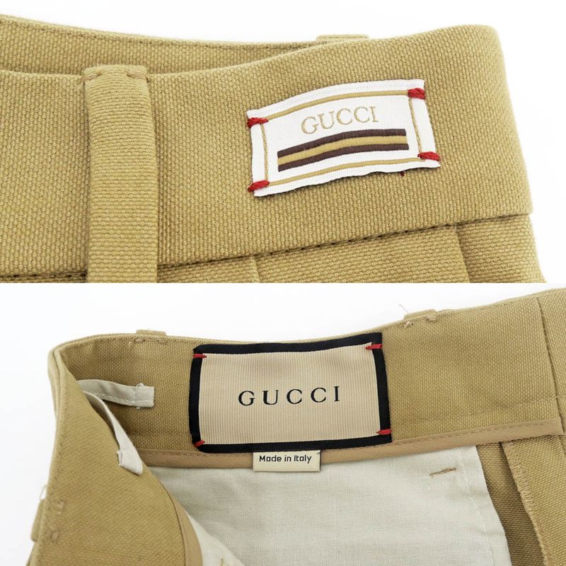 Gucci Short Length Pants 36 Beige Cotton
