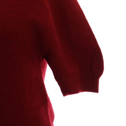 Gucci Knit Sweater Short Sleeve Cashmere M Red 205263.28280