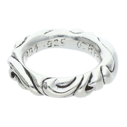 Chrome Hearts Scrl Band Scroll Silver Ring