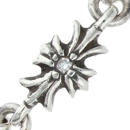 Chrome Hearts Ring Tny CH Pls Dia Tiny Ech Plus Diamond Silver Clear