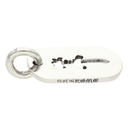 Chrome Hearts D Tag Sml CO Dag Cutout Dagger Dog Small Necklace Top
