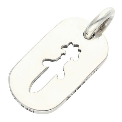 Chrome Hearts D Tag Sml CO Dag Cutout Dagger Dog Small Necklace Top