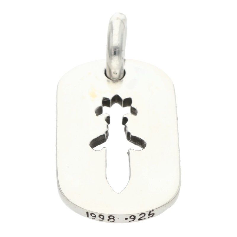 Chrome Hearts D Tag Sml CO Dag Cutout Dagger Dog Small Necklace Top