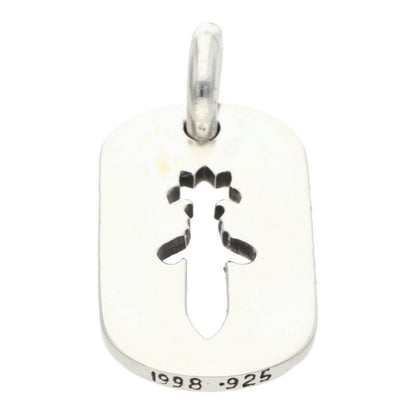 Chrome Hearts D Tag Sml CO Dag Cutout Dagger Dog Small Necklace Top
