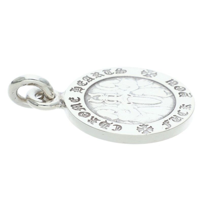 Chrome Hearts Chrm Angl Mdl Angel Medal Charm V1 Silver Necklace Top