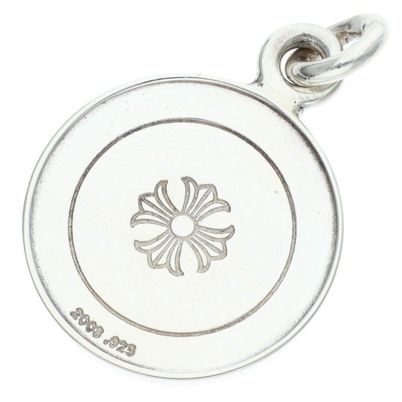 Chrome Hearts Chrm Angl Mdl Angel Medal Charm V1 Silver Necklace Top