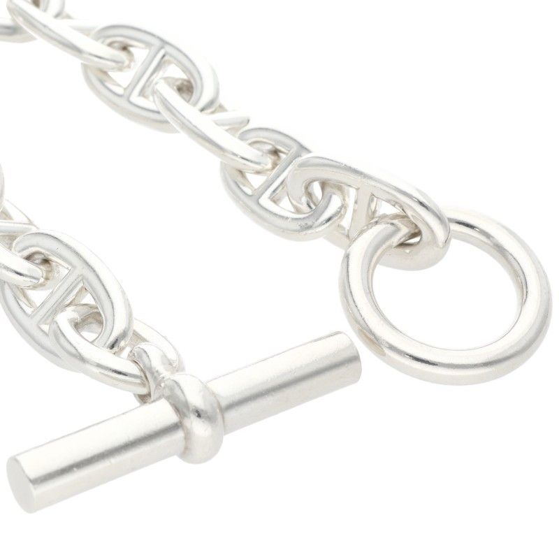 Hermes Chaine D'ancre TGM Silver Bracelet