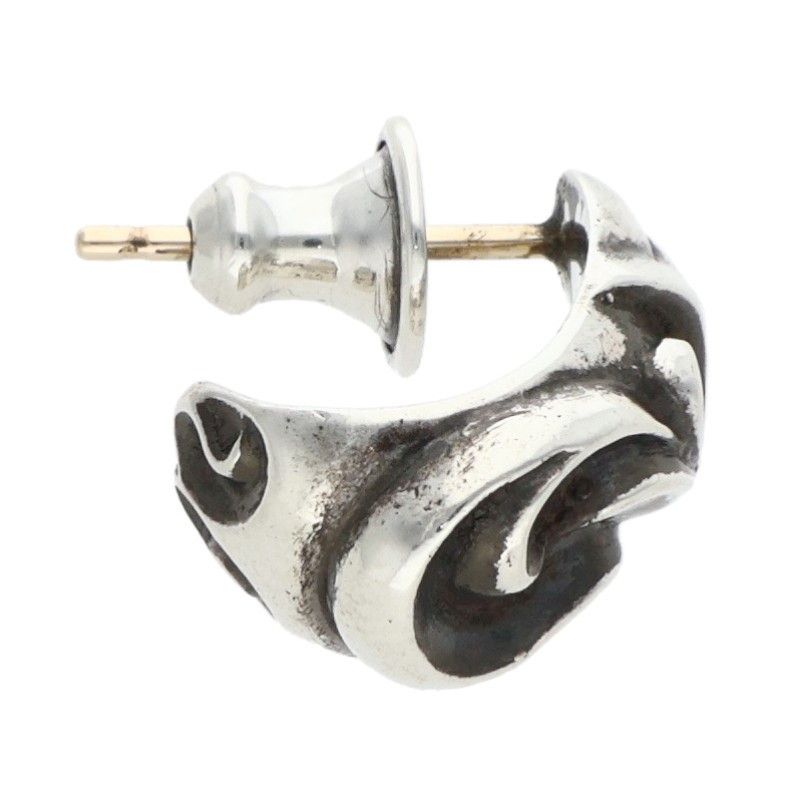 Chrome Hearts Carved Teardrop Silver Earrings