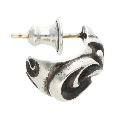 Chrome Hearts Carved Teardrop Silver Earrings