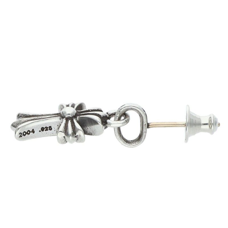 Chrome Hearts Bby Pprchn Baby Fat Drop Silver Earrings