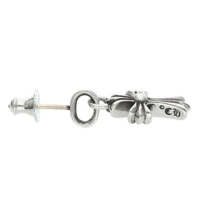 Chrome Hearts Bby Pprchn Baby Fat Drop Silver Earrings