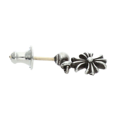 Chrome Hearts Tny CH Pls 1 Tiny Ech Plus Drop Silver Earrings