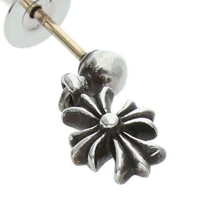 Chrome Hearts Tny CH Pls 1 Tiny Ech Plus Drop Silver Earrings