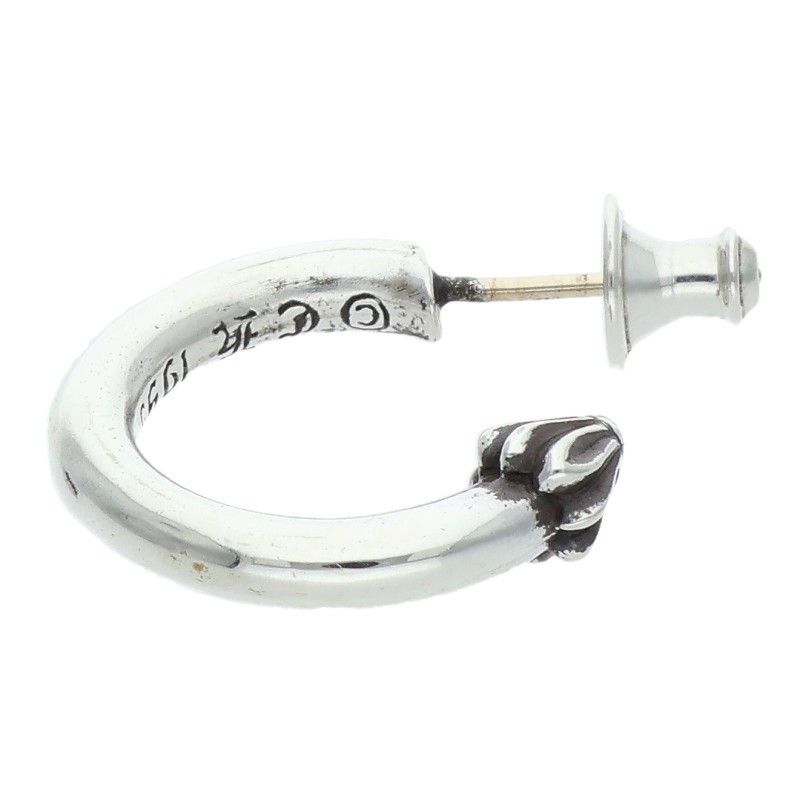 Chrome Hearts Hoop Plain Silver Earrings