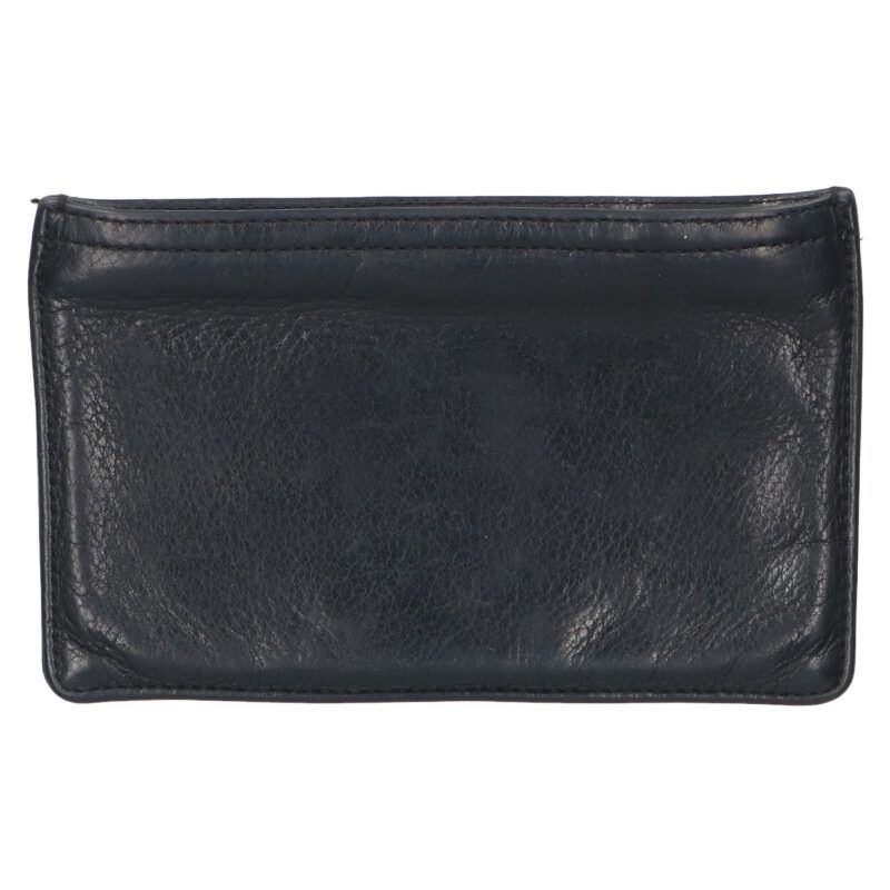 Chrome Hearts Zpr Chng Change Purse Leather Coin Case Black