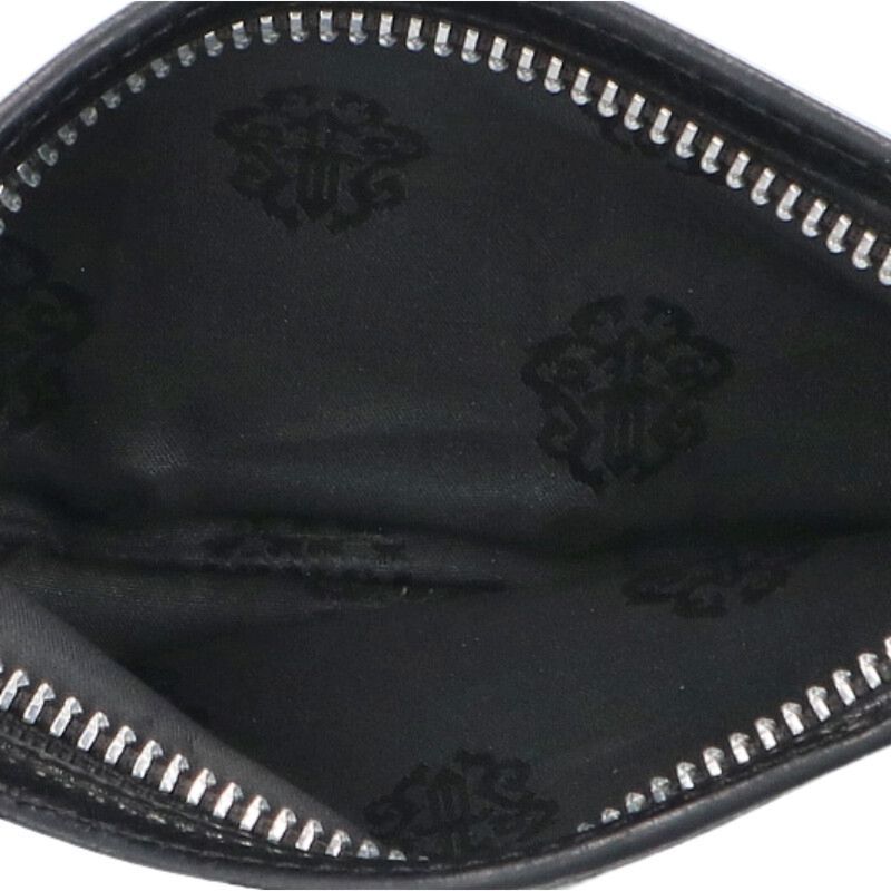 Chrome Hearts Zpr Chng Change Purse Leather Coin Case Black