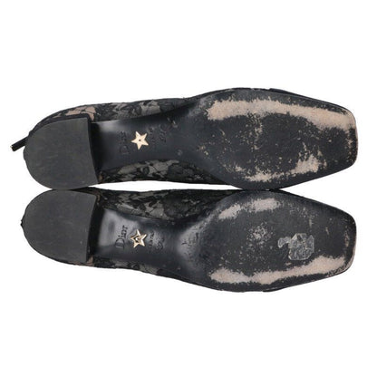 Dior Naughtily-d Flower Lace Short Boots 37.5 Black