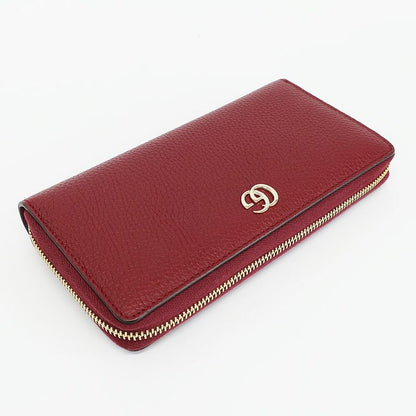 Gucci Bamboo Zip Wallet Gold Leather GG Logo