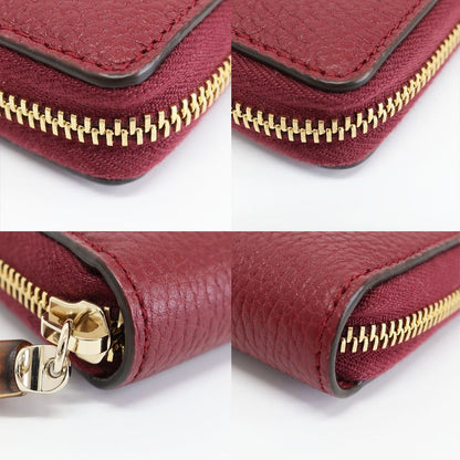 Gucci Bamboo Zip Wallet Gold Leather GG Logo