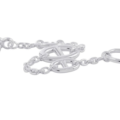 Hermes Bracelet Chaine D'ancre Farandole Silver XS