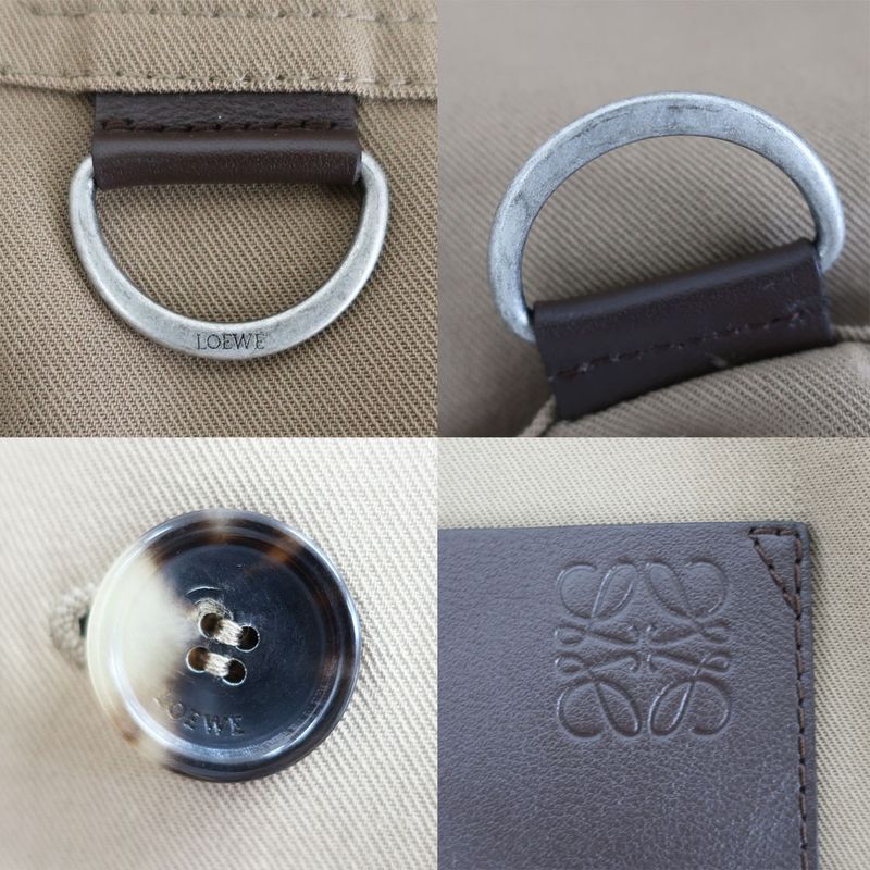 Loewe Jacket 42 Brown Beige Cotton Dring Top