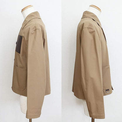 Loewe Jacket 42 Brown Beige Cotton Dring Top