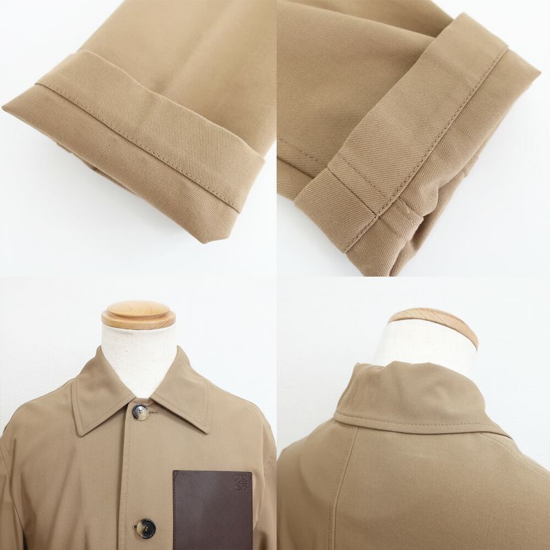 Loewe Jacket 42 Brown Beige Cotton Dring Top