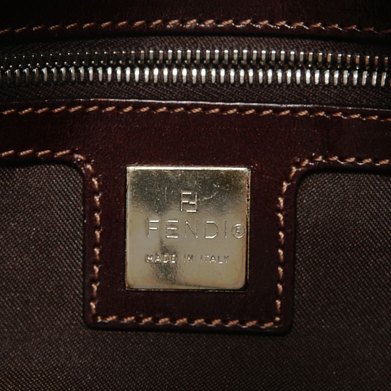 Fendi Shoulder Bag Mamma Bucket Denim Silver