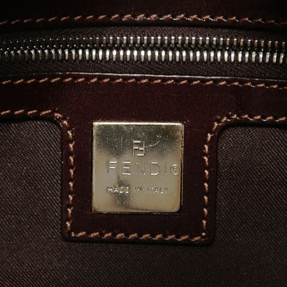Fendi Shoulder Bag Mamma Bucket Denim Silver