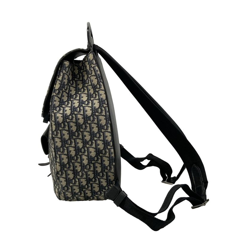 Dior Backpack Gallop Oblique Navy Ivory