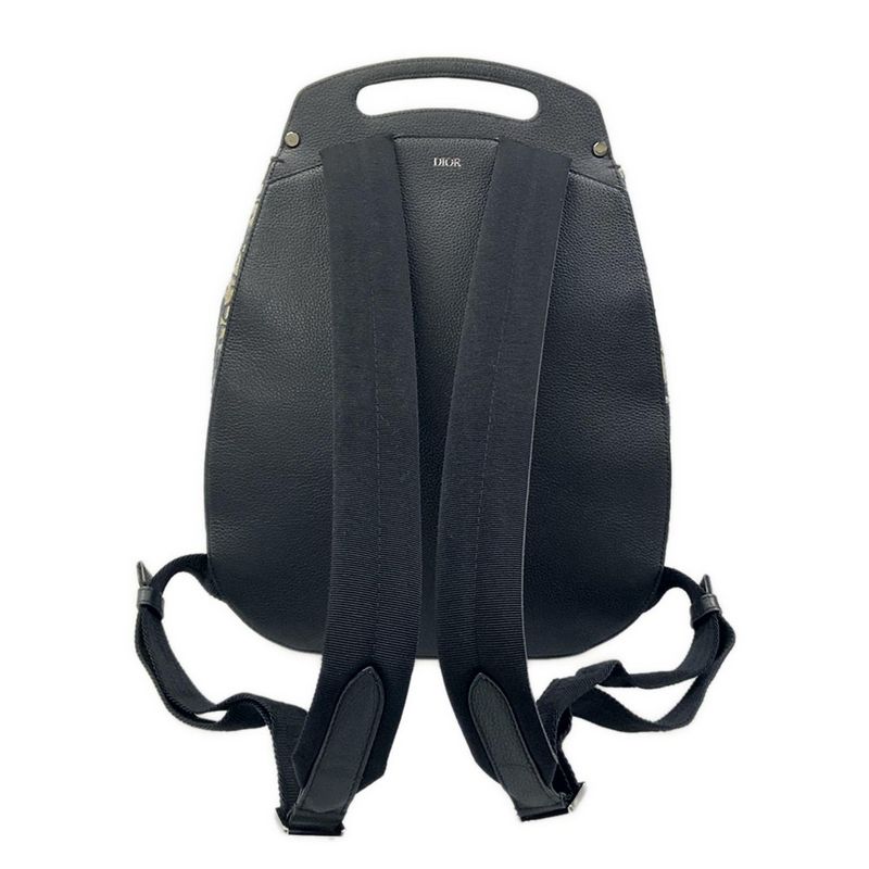 Dior Backpack Gallop Oblique Navy Ivory