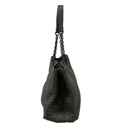 Bottega Veneta Tote Intrecciato Dark Gray Leather