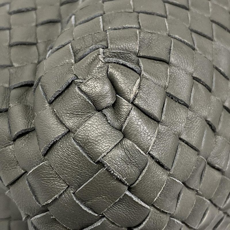 Bottega Veneta Tote Intrecciato Dark Gray Leather