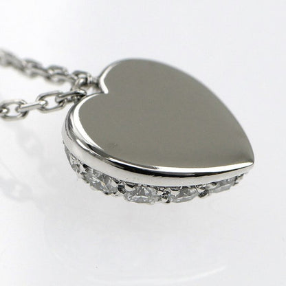 Cartier Necklace Heart Pave Diamond 18K White Gold