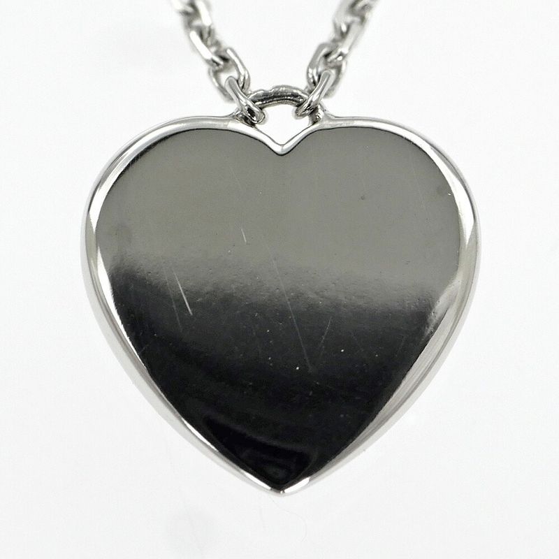 Cartier Necklace Heart Pave Diamond 18K White Gold