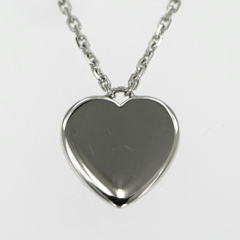 Cartier Necklace Heart Pave Diamond 18K White Gold