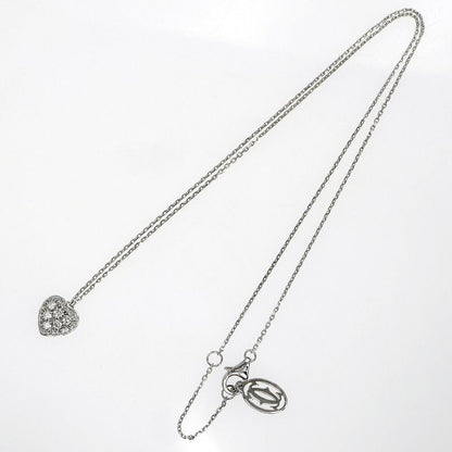 Cartier Necklace Heart Pave Diamond 18K White Gold